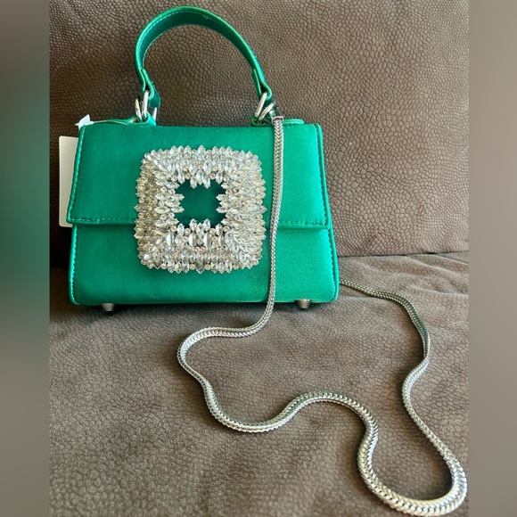 JOSEPH D’AREZZO Handbags - 💚Joseph d'Arezzo Emerald Jewel Crossbody - NWT💚